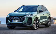 Der Audi Q3 (2025) stehend von schräg vorne.