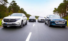 Mercedes EQC/Tesla Model X/Jaguar I-Pace/Audi e-tron