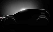 Der VW ID.2 X (2026) als Schattenriss von der Seite gezeigt.