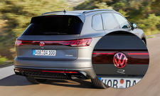 Leuchtendes VW-Logo am VW Touareg R Facelift (2023)
