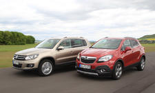 Vergleich Opel Mokka 1.7 CDTI 4x4 ecoFLEX VW Tiguan 2.0 TDI 4Motion BMT Bilder SUV Styling