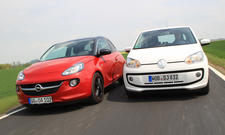 Vergleich 2013 Kleinstwagen Opel Adam VW Up Bilder Zwergenduett