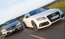 Audi RS7 Sportback Mercedes CLS 63 AMG Shooting Brake Markenvergleich Bilder technische Daten