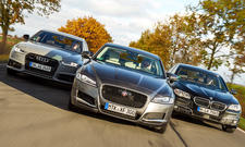 Audi A6 vs BMW 5er und Jaguar XF