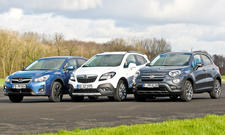 Fiat 500X/Opel Mokka/Subaru XV: Vergleichstest