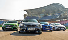 A 45 AMG, M2, WRX STI und Type R in Hockenheim