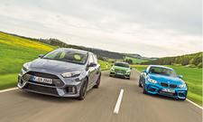 BMW M2, Ford Focus RS, Mercedes A 45 AMG