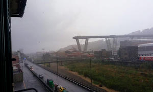 Autobahnbrücke A 10 bei Genua
