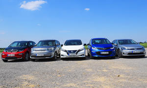 BMW i3s/Kia Soul EV/Nissan Leaf/Opel Ampera-e/VW e-Golf