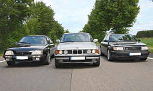 Sportlimousinen: Audi 100 S4, BMW 525i und Citroën CX Turbo