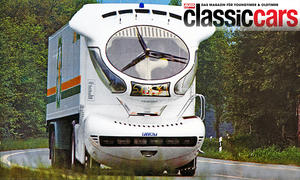 Der Colani Truck 2001 fahrend von vorne