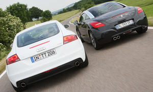 Audi TT Coupé 2.0 TFSI S tronic und Peugeot RCZ 1.6 200 THP im Vergleich der AUTO ZEITUNG