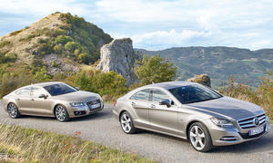 Oberklasse-Coupés im Vergleich: Audi A7 Sportback 3.0 TDI quattro und Mercedes CLS 350 CDI BlueEFFICIENCY