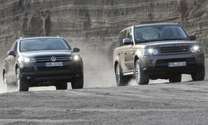 Geländewagen im Vergleichstest: Range Rover Sport 3.0 TDV6 und VW Touareg V6 TDI BlueMotion Technology