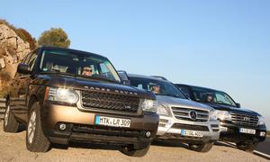 Range Rover 4.4 TDV8, Mercedes GL 450 CDI 4MATIC und Toyota Land Cruiser V8 D-4D im Vergleichstest