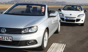 Klappdach-Cabrios: VW Eos und Renault Megane Cabriolet im Test