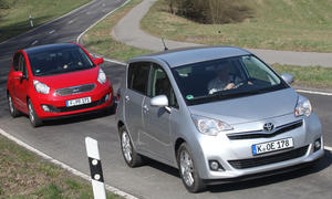 Mini-Vans im Test: Kia Venga und Toyota Verso-S