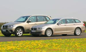 BMW X5 xDrive 30d und BMW 530d Touring im Vergleichstest