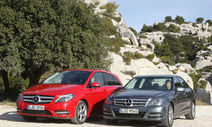 Mercedes B 200 BlueEfficiency gegen Mercedes C 180 BlueEFFICIENCY im Test