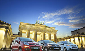 Fiat Panda, Kia Picanto und VW Up 2012 im Kleinwagentest
