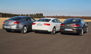 Mittelklasse-Coupés Audi A5 Sportback, Opel Insignia und VW CC im Test
