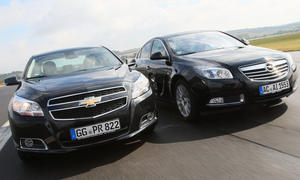 Mittelklasse-Limousinen im Test 2012: Chevrolet Malibu gegen Opel Insignia