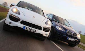 Vergleich BMW X5 M50d Porsche Cayenne S Diesel Luxus SUV Turbodiesel Vergleichstest