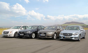 Oberklasse-Vergleichstest 2013: Mercedes E-Klasse, Audi A6, BMW 5er, Cadillac CTS