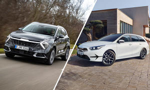 Kia Sportage (links) und Ceed Ultimate Edition
