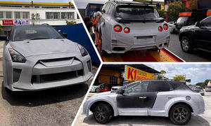 Eine Collage zum Nissan Murano GT-R 