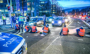 Straßenblockade fürs Klima