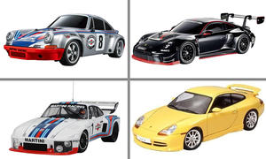 Tamiya-Porsche-Sets mit und ohne RC-Antrieb