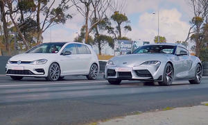 Toyota Supra vs. VW Golf 7 R: Video