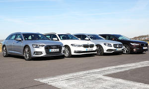 Audi A6 Avant/BMW 520 d/Mercedes E 220 d/Volvo V90: Test