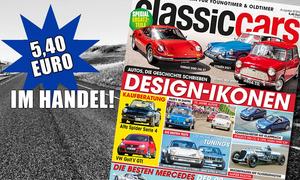 AUTO ZEITUNG Classic Cars 09/2025: Das Symbolbild zeigt das Cover der neuen Ausgabe und den Preis.