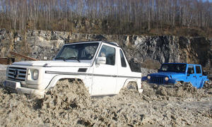 Cabrio Offroader: Mercedes G-Klasse Jeep Wrangler 