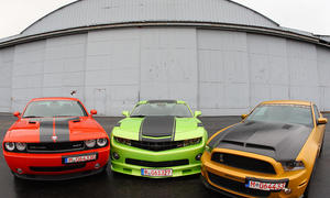 Dodge Challenger, Chevrolet Camaro, Ford Mustang