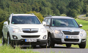 Opel Antara und Skoda Yeti im Test