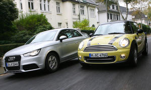 Audi A1 und Mini Cooper 