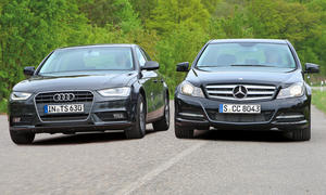 Audi A4 1.8 TFSI und Mercedes C 180 BlueEfficiency C-Klasse 2012 Vergleich