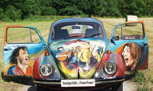 Nostalgie VW Käfer Flower Power Woodstock Heilbronn 1280 Front