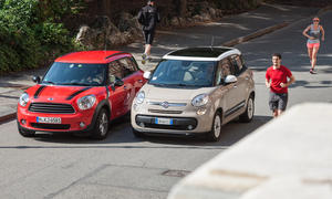 Fiat 500L 0.9 TwinAir und Mini One Countryman - Lifestyle-Features