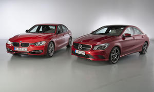 Mercedes CLA BMW 3er Vergleich Mittelklasse Bilder