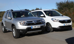 Vergleich SUV Van Dacia Duster 1.6 16V Lodgy TCe 115