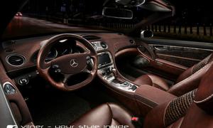 Mercede SL R230 Tuning Vilner Innenraum Leder-Interieur Krokodil