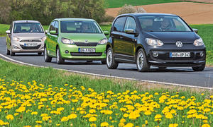 Marken-Vergleich Hyundai i10 VW Up Skoda Citigo Kleinstwagen Stadtauto