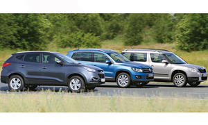 Vergleichstest Kompakt-SUV Hyundai ix35 Skoda Yeti VW Tiguan
