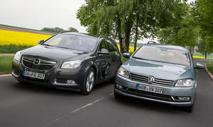 VW Passat Opel Insignia Kombi Marken-Vergleich 2013 Bilder und technische Daten