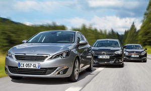 Peugeot 308 2013 Vergleich Citroen C4 Renault Megane Diesel Vergleichstest