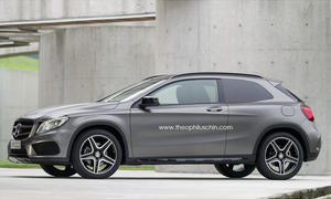 Mercedes GLA Coupé Dreitürer SUV Geländewagen Rendering 